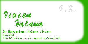 vivien halama business card